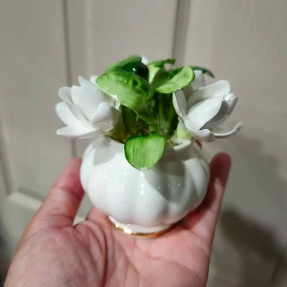 Royal Adderley Floral of the Month Bone China Gardenia Flower Figurine